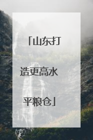 山东打造更高水平粮仓