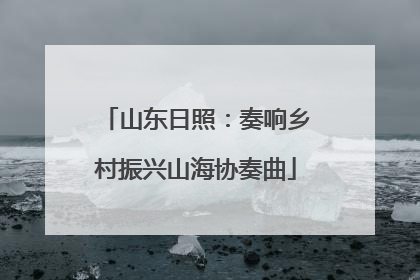 山东日照：奏响乡村振兴山海协奏曲