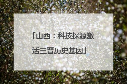 山西：科技探源激活三晋历史基因