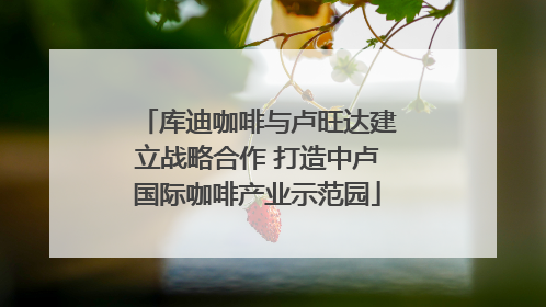 库迪咖啡与卢旺达建立战略合作 打造中卢国际咖啡产业示范园