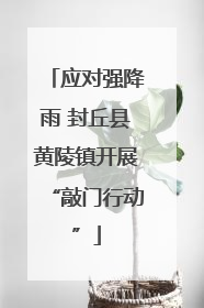 应对强降雨 封丘县黄陵镇开展“敲门行动”