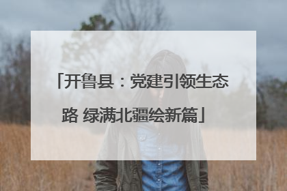开鲁县：党建引领生态路 绿满北疆绘新篇