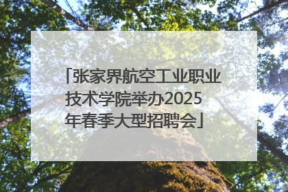 张家界航空工业职业技术学院举办2025年春季大型招聘会