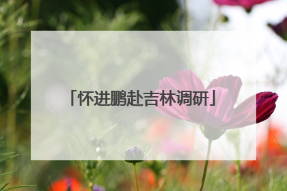 怀进鹏赴吉林调研