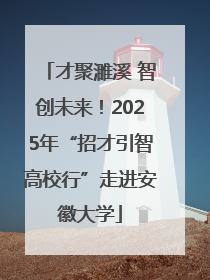 才聚濉溪 智创未来！2025年“招才引智高校行”走进安徽大学