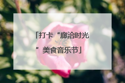 打卡“廊洽时光”美食音乐节