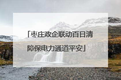 枣庄政企联动百日清障保电力通道平安