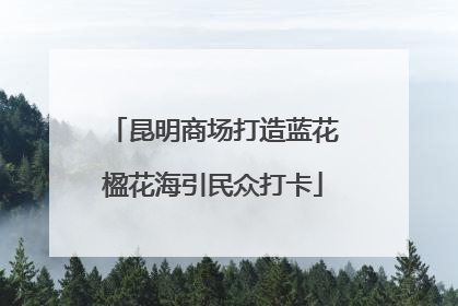 昆明商场打造蓝花楹花海引民众打卡