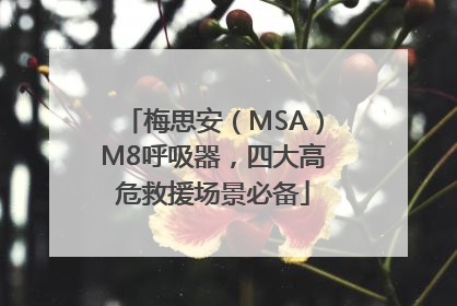 梅思安（MSA）M8呼吸器，四大高危救援场景必备