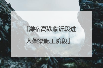 潍宿高铁临沂段进入架梁施工阶段