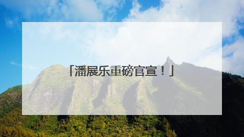 潘展乐重磅官宣！