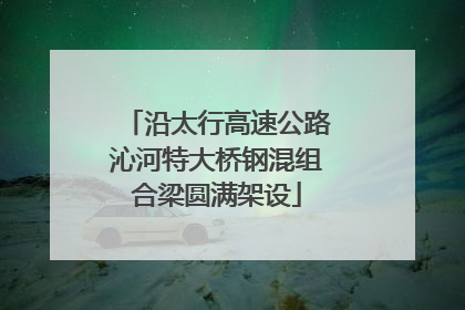 沿太行高速公路沁河特大桥钢混组合梁圆满架设