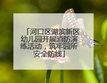 河口区湖滨新区幼儿园开展消防演练活动，筑牢园所安全防线