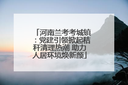 河南兰考考城镇：党建引领掀起秸秆清理热潮 助力人居环境焕新颜