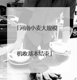 河南小麦大规模机收基本结束