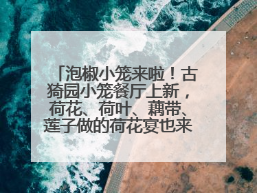 泡椒小笼来啦！古猗园小笼餐厅上新，荷花、荷叶、藕带、莲子做的荷花宴也来尝一下？