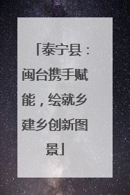 泰宁县：闽台携手赋能，绘就乡建乡创新图景