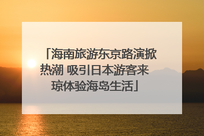 海南旅游东京路演掀热潮 吸引日本游客来琼体验海岛生活