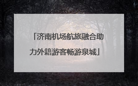 济南机场航旅融合助力外籍游客畅游泉城
