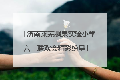 济南莱芜鹏泉实验小学六一联欢会精彩纷呈