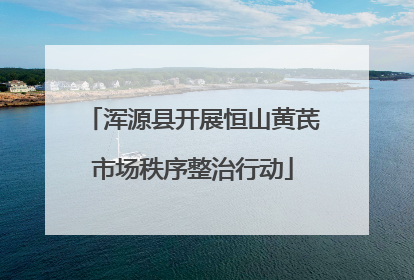 浑源县开展恒山黄芪市场秩序整治行动