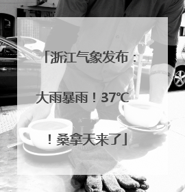 浙江气象发布：大雨暴雨！37℃！桑拿天来了