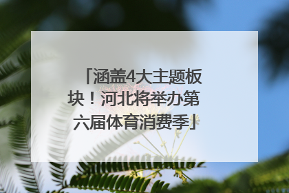 涵盖4大主题板块！河北将举办第六届体育消费季