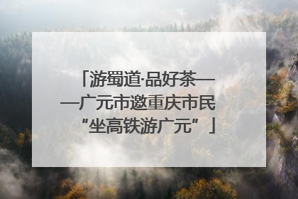 游蜀道·品好茶——广元市邀重庆市民“坐高铁游广元”