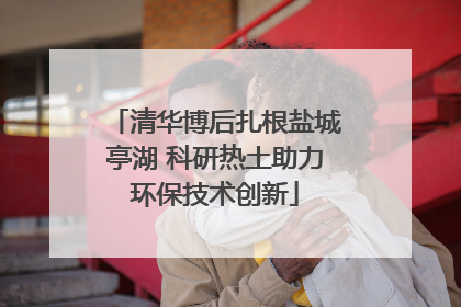 清华博后扎根盐城亭湖 科研热土助力环保技术创新