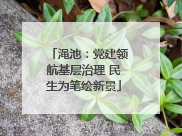 渑池：党建领航基层治理 民生为笔绘新景