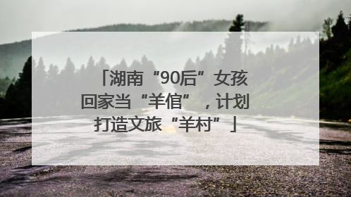 湖南“90后”女孩回家当“羊倌”，计划打造文旅“羊村”