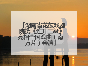 湖南省花鼓戏剧院携《连升三级》亮相全国戏曲（南方片）会演
