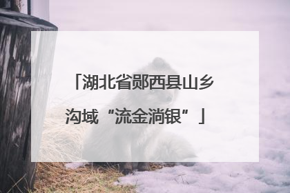 湖北省郧西县山乡沟域“流金淌银”