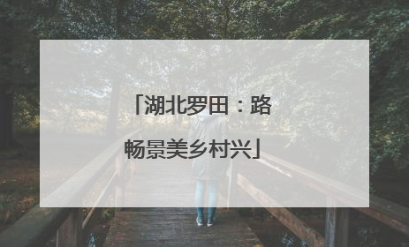 湖北罗田：路畅景美乡村兴
