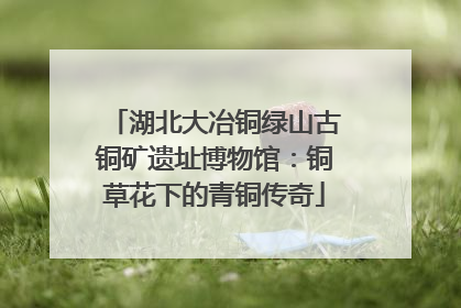 湖北大冶铜绿山古铜矿遗址博物馆：铜草花下的青铜传奇