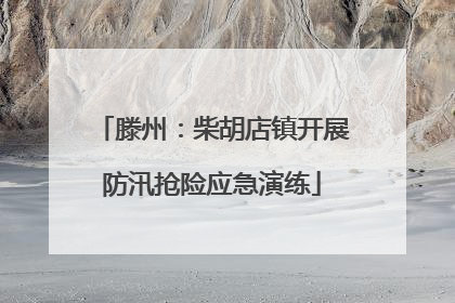 滕州：柴胡店镇开展防汛抢险应急演练