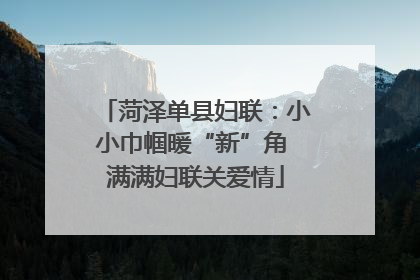 菏泽单县妇联：小小巾帼暖“新”角 满满妇联关爱情