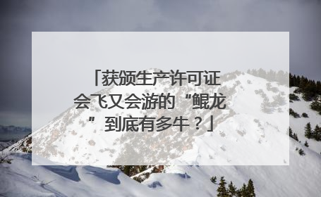 获颁生产许可证 会飞又会游的“鲲龙”到底有多牛？