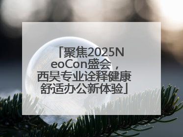 聚焦2025NeoCon盛会，西昊专业诠释健康舒适办公新体验