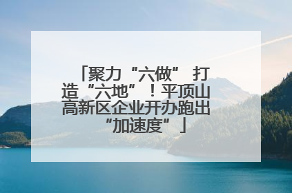聚力“六做” 打造“六地”！平顶山高新区企业开办跑出“加速度”