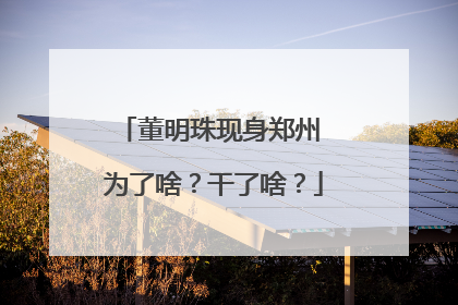 董明珠现身郑州 为了啥？干了啥？