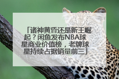 诸神黄昏还是新王崛起？闲鱼发布NBA球星商业价值榜，老牌球星持续占据销量前三