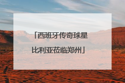 西班牙传奇球星 比利亚莅临郑州