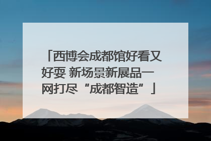 西博会成都馆好看又好耍 新场景新展品一网打尽“成都智造”