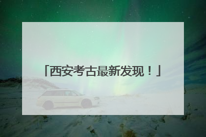 西安考古最新发现！