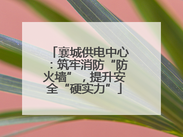 襄城供电中心：筑牢消防“防火墙”，提升安全“硬实力”