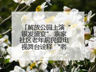 解放公园上演“银发盛宴” 袁家社区老年居民登电视舞台诠释 “老有所乐”