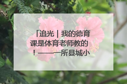追光｜我的德育课是体育老师教的！——一所县城小学的思政课改革