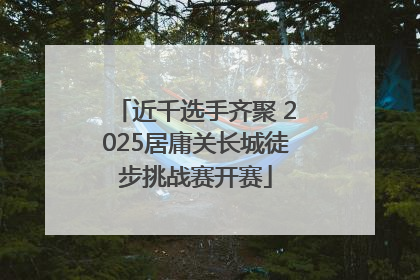 近千选手齐聚 2025居庸关长城徒步挑战赛开赛