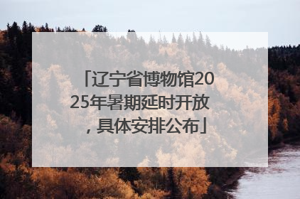 辽宁省博物馆2025年暑期延时开放，具体安排公布